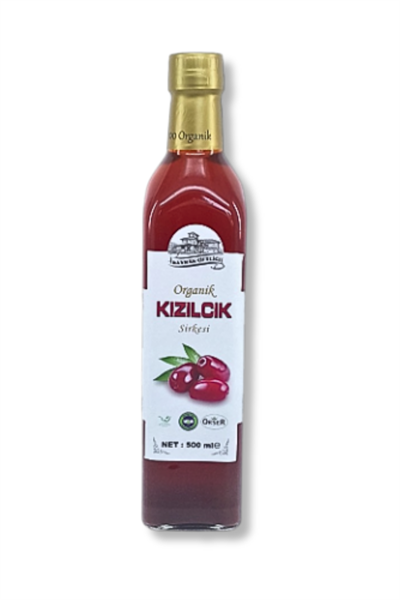Bayrak Çiftliği Organik Kızılcık Sirkesi 500 ML / Şişe