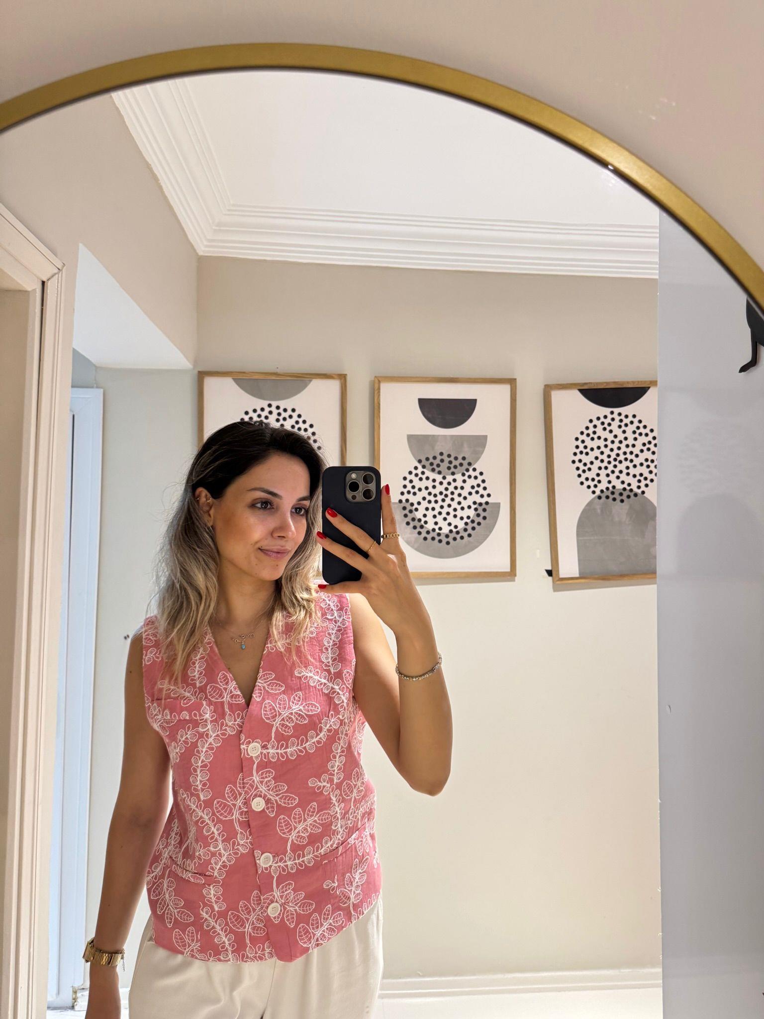PREMİUM SERİ FİSTO YELEK PEMBE