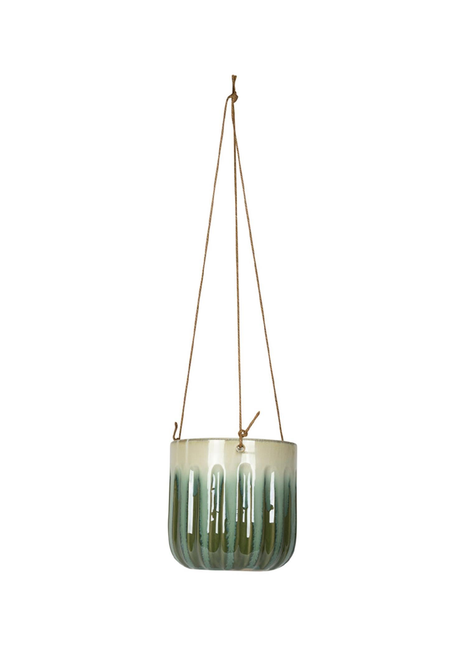 Alice Askılı Seramik Saksı Ocean Ç 14cm  Y 13cm