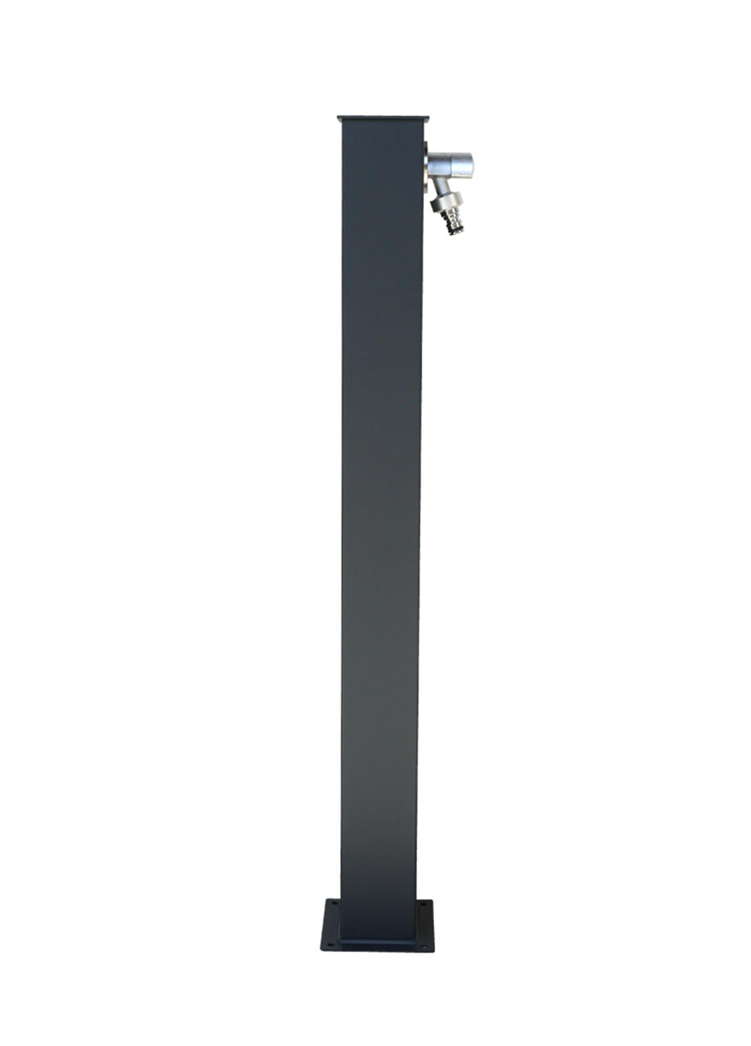 Kare Bahçe Çeşmesi Antrasit 8*15*86cm 