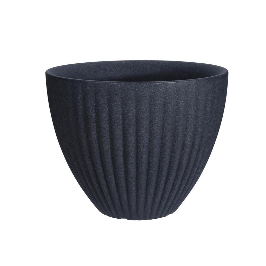 Lotus Plastik Saksı Antrasit Çap 39cm Yükseklik 35cm