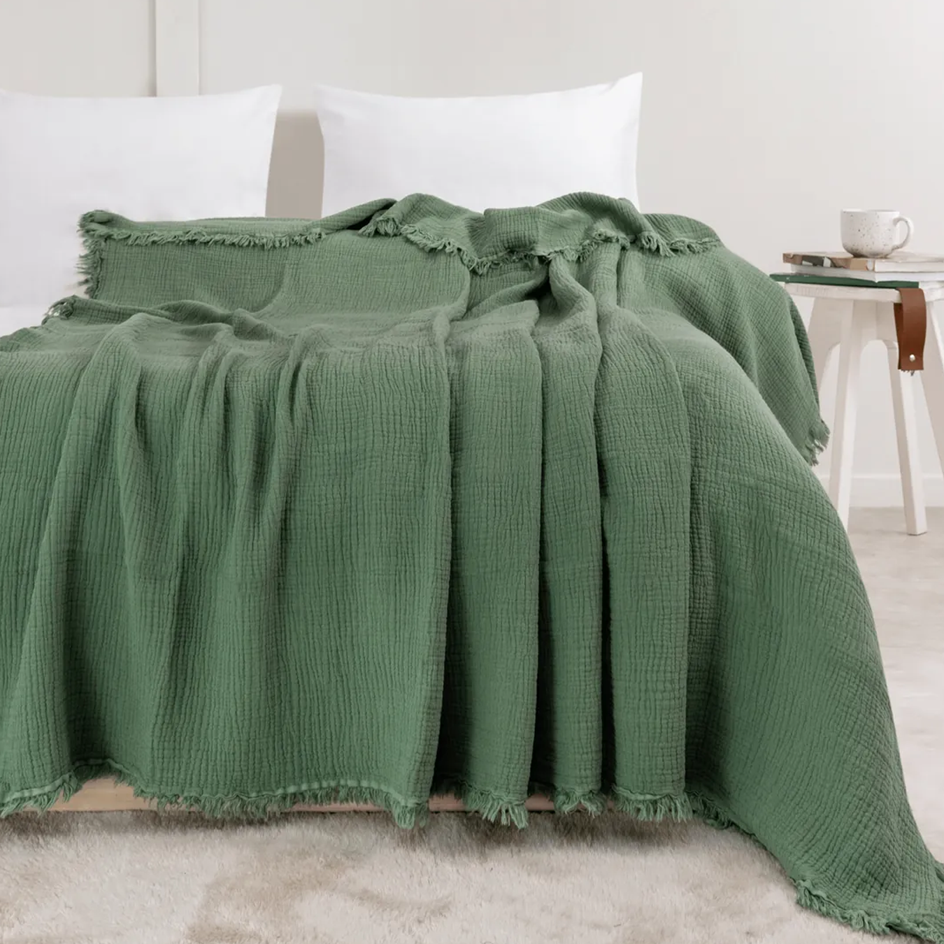 Müslin Yatak Örtüsü Green Dream