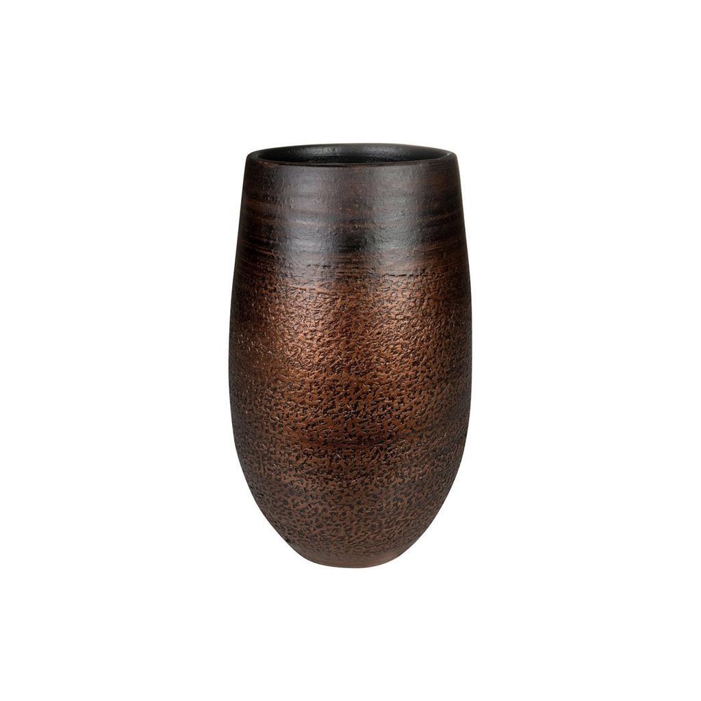 Mya Parlak Kahverengi Seramik Saksı 18*30cm