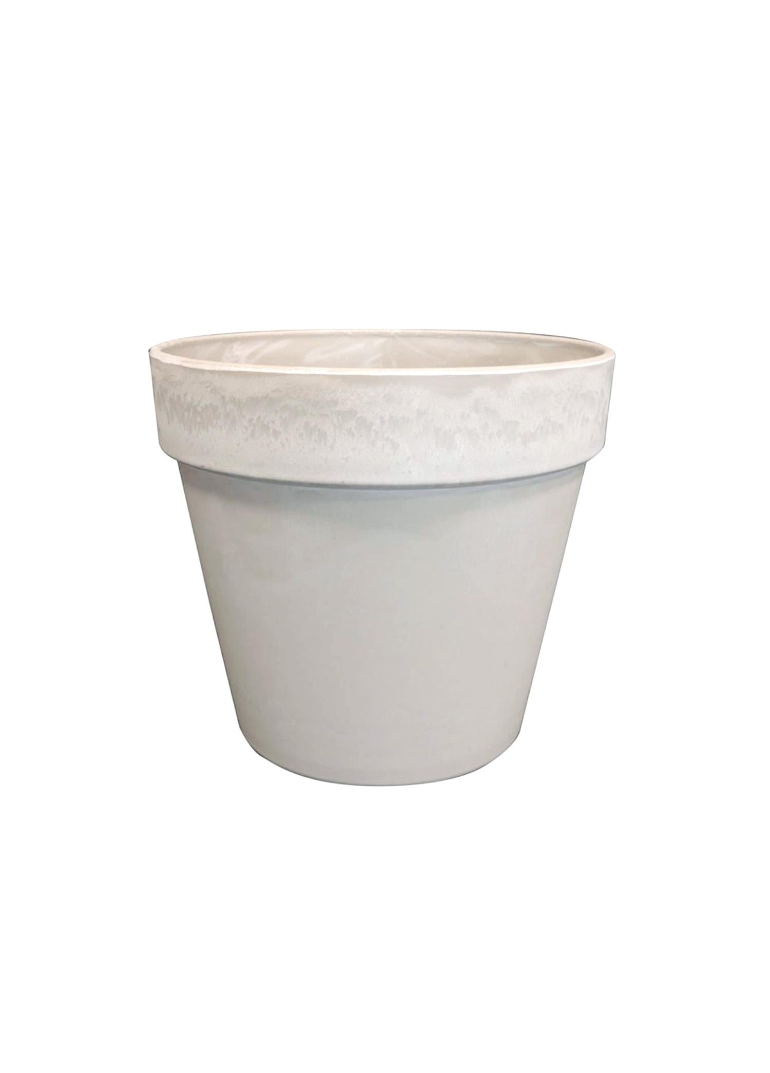 Nayla Gri Plastik Saksı 25x23cm