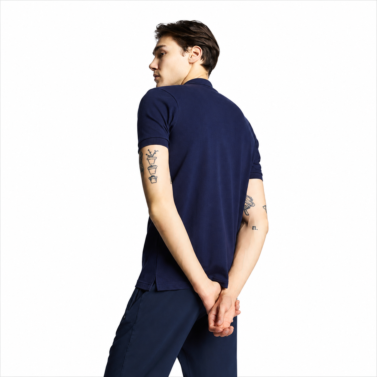 Lacivert Erkek Kısa Kollu Polo Yaka T-Shirt