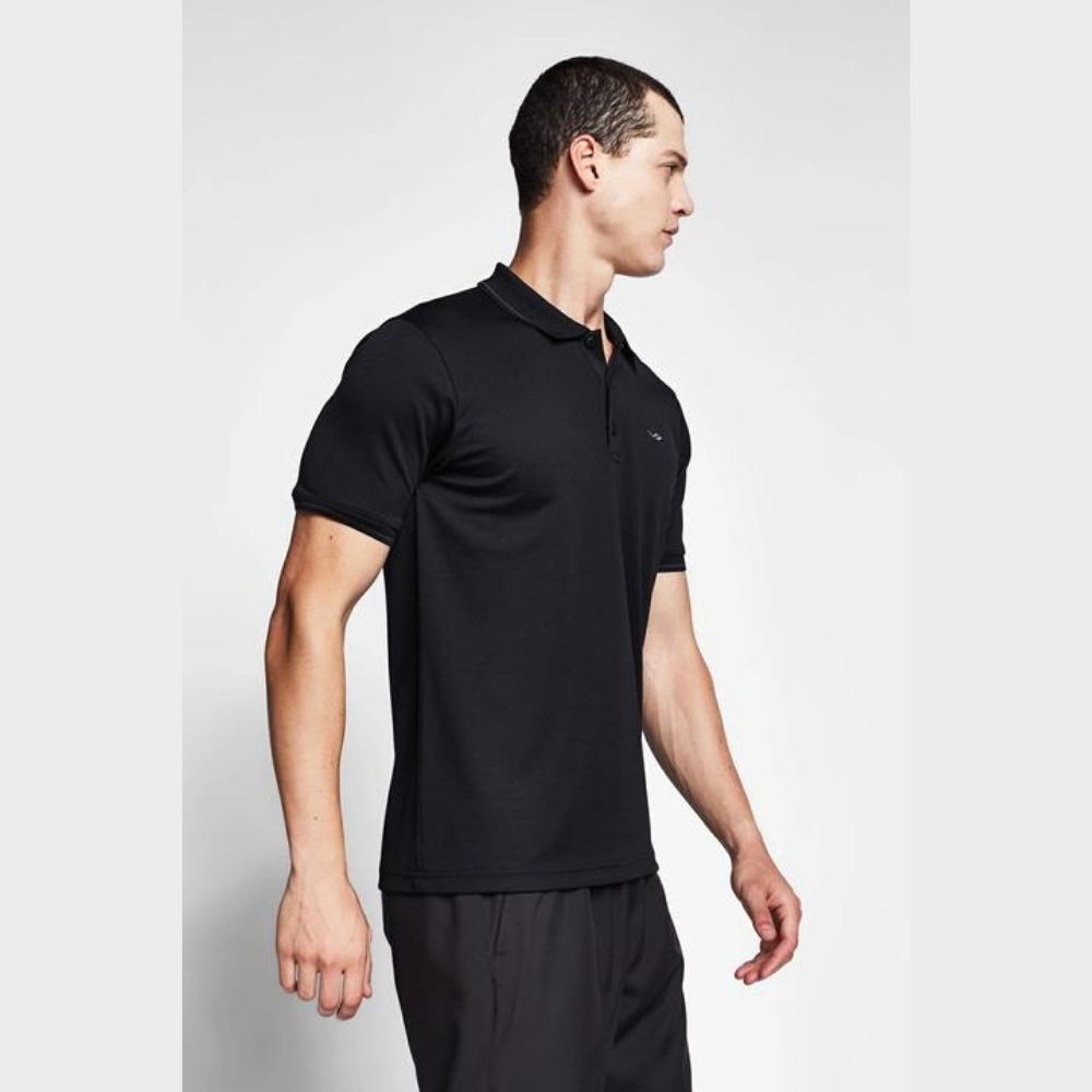 Siyah Erkek Polo Yaka T-Shirt 