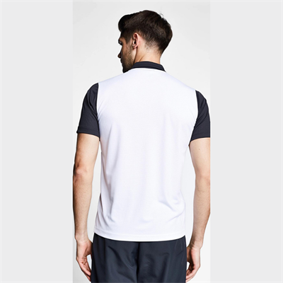 Beyaz Antrasit Erkek Kısa Kollu Polo Yaka T-Shirt 