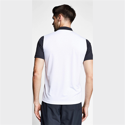 Beyaz Antrasit Erkek Kısa Kollu Polo Yaka T-Shirt 