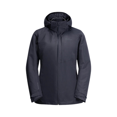 Jack Wolfskin Bergland 3IN1 Kadın Outdoor Mont - Lacivert