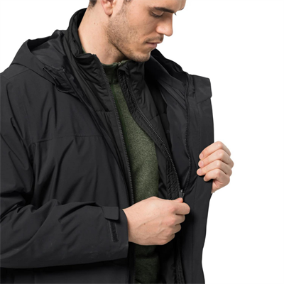 Jack Wolfskin Feldberg 3IN1 Erkek Siyah Outdoor Mont