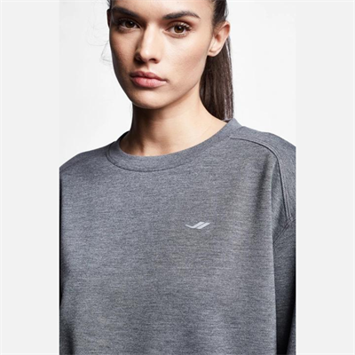 Koyu Gri Melanj Kadın Sweatshirt