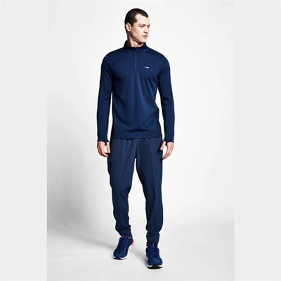 Safir Mavi Erkek Fermuarlı Sweatshirt