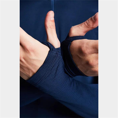 Safir Mavi Erkek Fermuarlı Sweatshirt