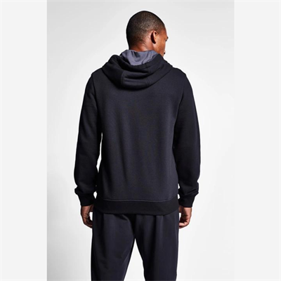 Siyah Erkek Kapüşonlu Sweatshirt 