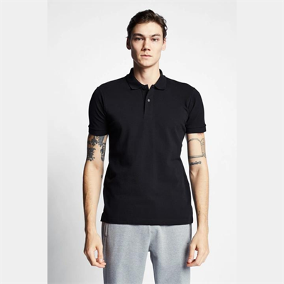 Siyah Erkek Kısa Kollu Polo Yaka T-Shirt 