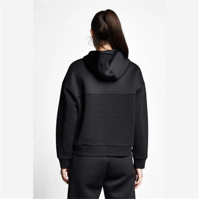 Siyah Kadın Kapüşonlu Sweatshirt 