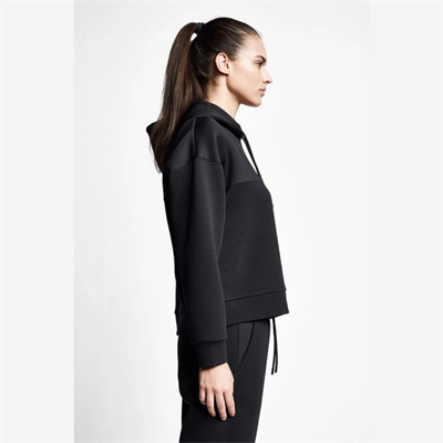 Siyah Kadın Kapüşonlu Sweatshirt 