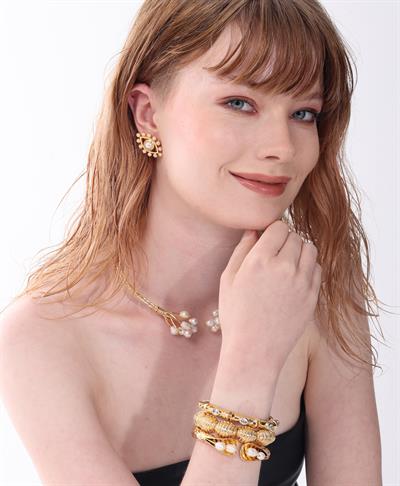 Pearly Coralin Küpe 