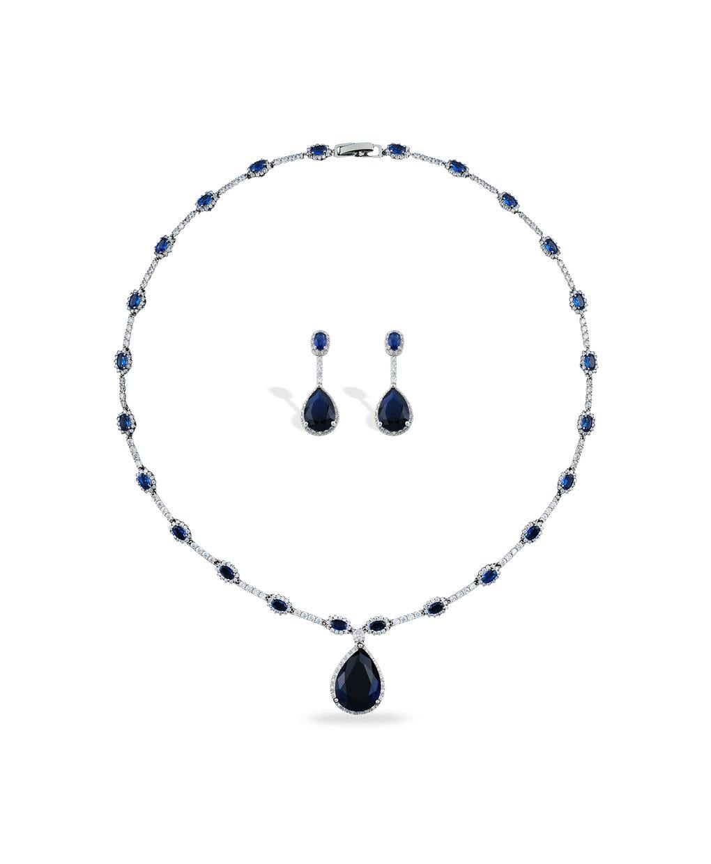Zirkona Gümüş Kaplama Set