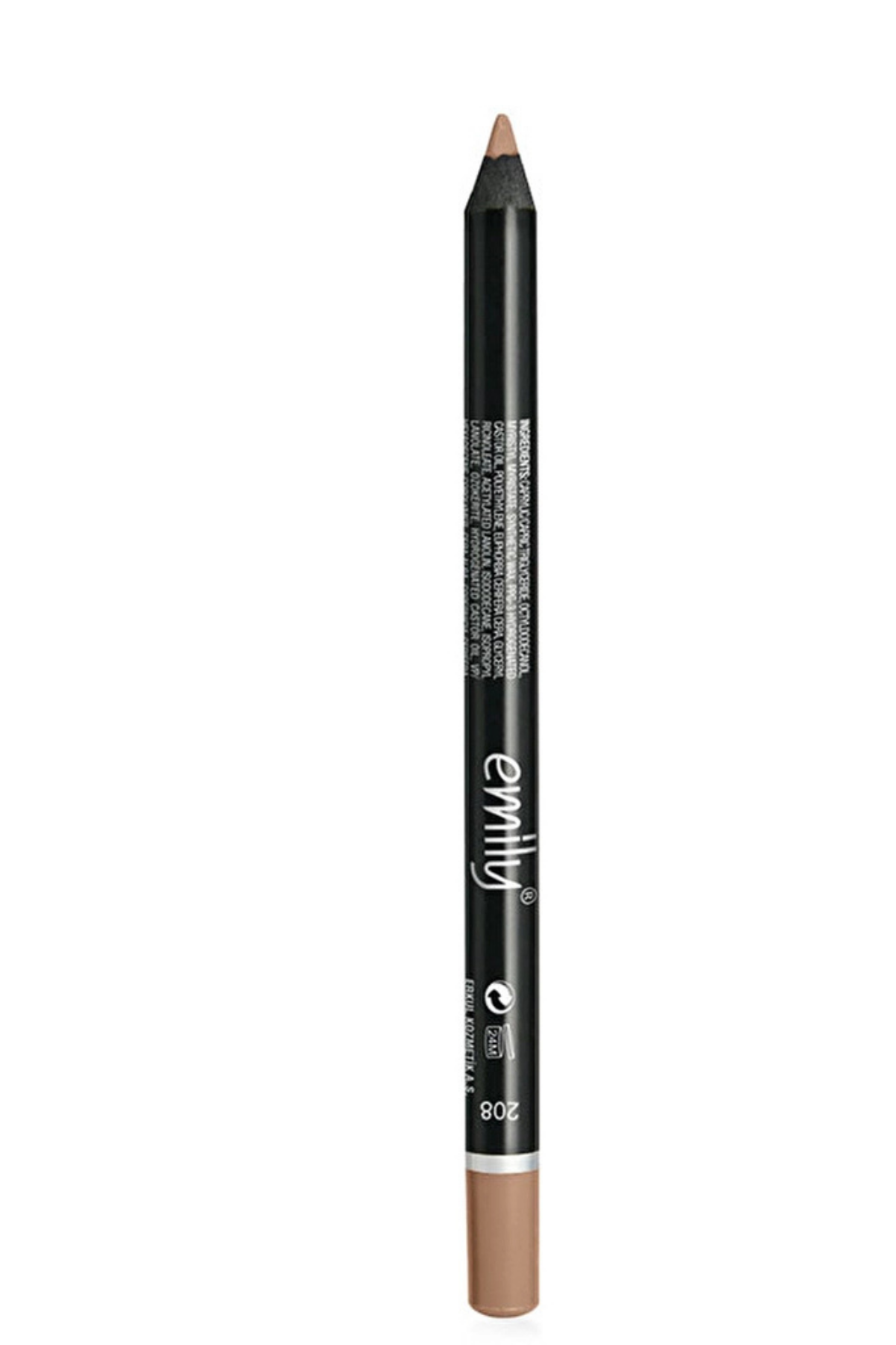 Emily Long Lasting Lip Pencil 208 – Uzun Süre Kalıcı, Yumuşak Uçlu Dudak Kalemi