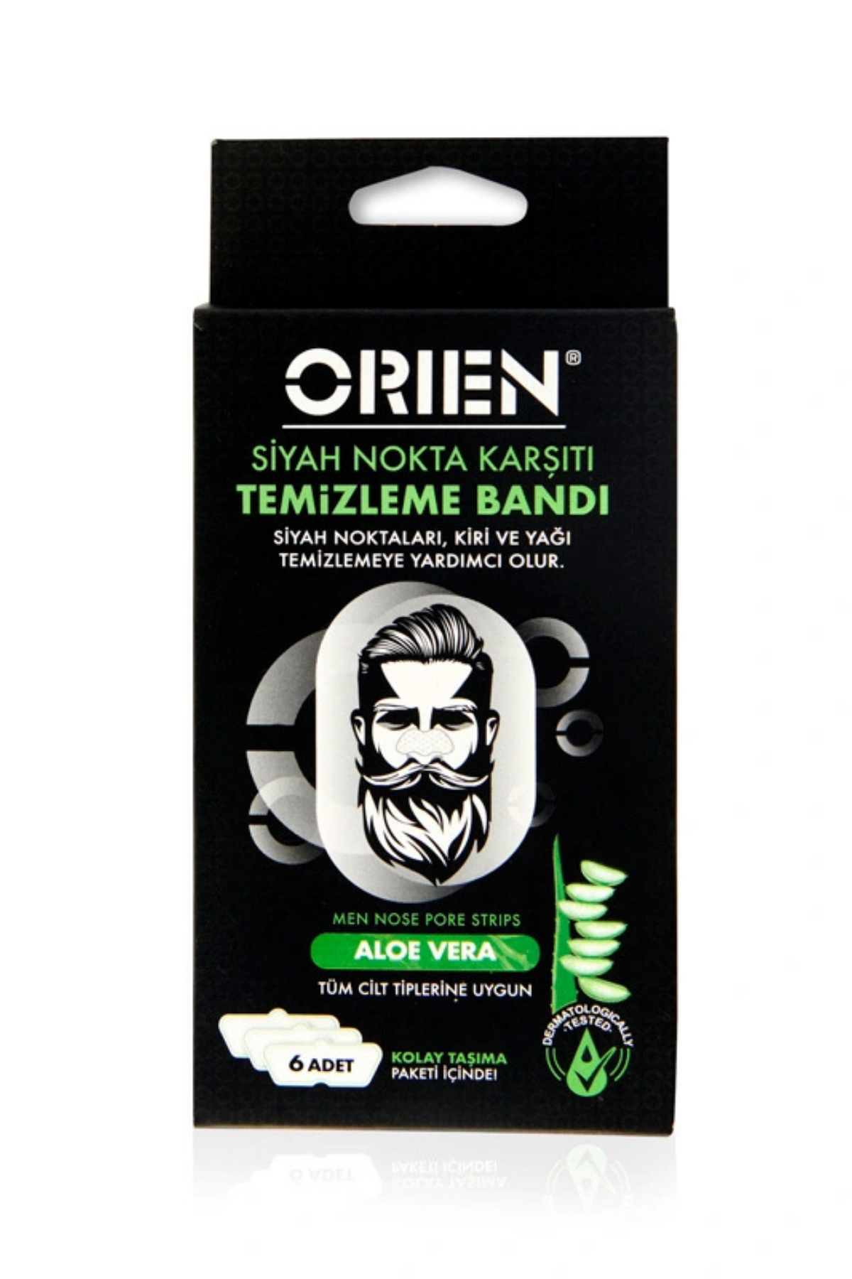 Erkeklere Özel Siyah Nokta Karşıtı Temizleme Bandı 6'lı