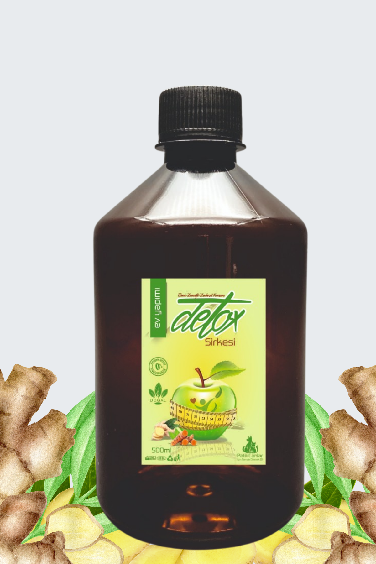 Ev Yapımı Detox Form Mix Prebiyotik Ödem Atmaya Ve Kilo Vermeye Yardımcı Zayıflama Detoks Sirkesi 500 ml detox vinegar