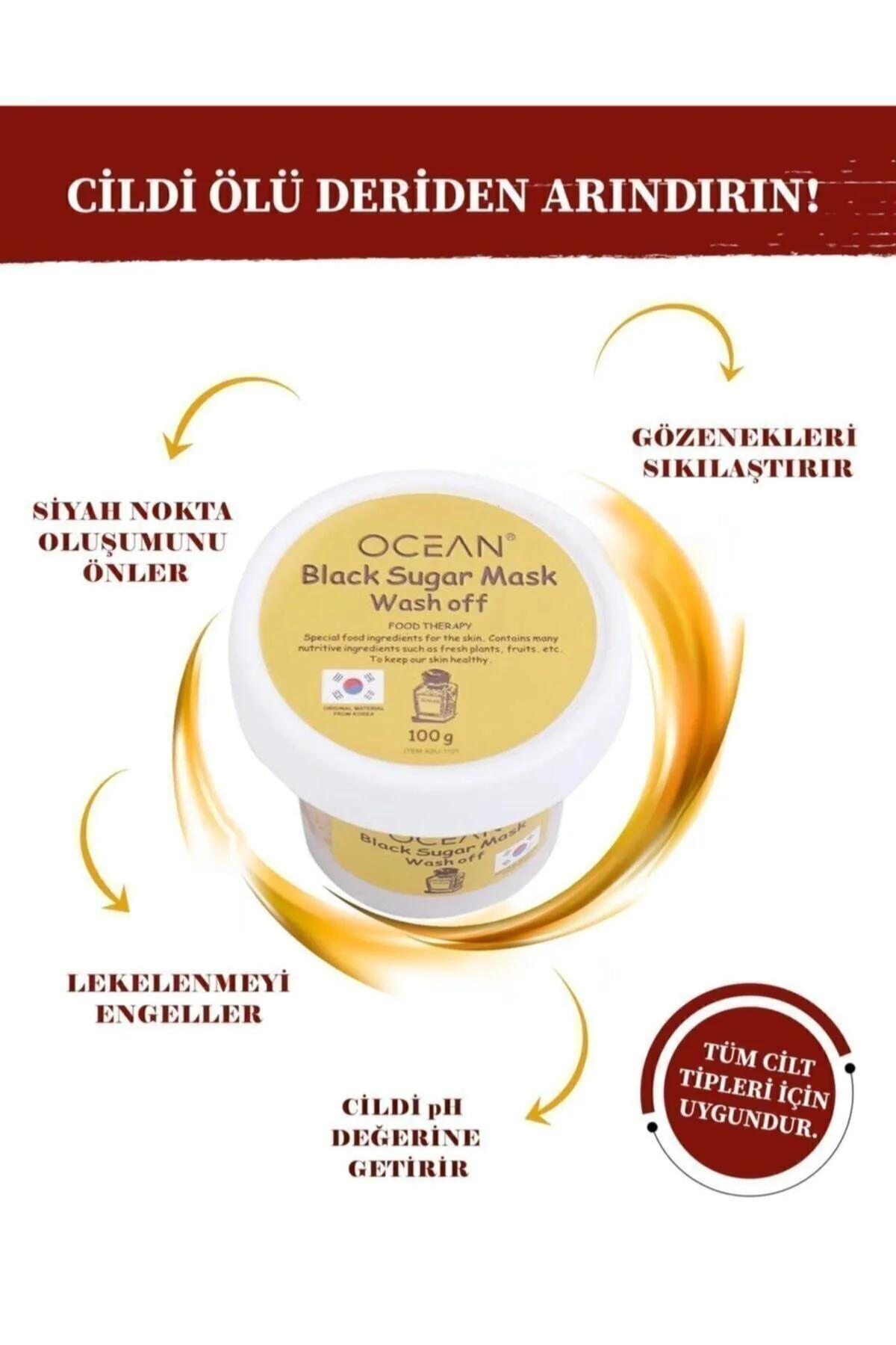 Ocean Black Sugar Mask Wash Off Soft Scrub ( Şeker Maskesi)