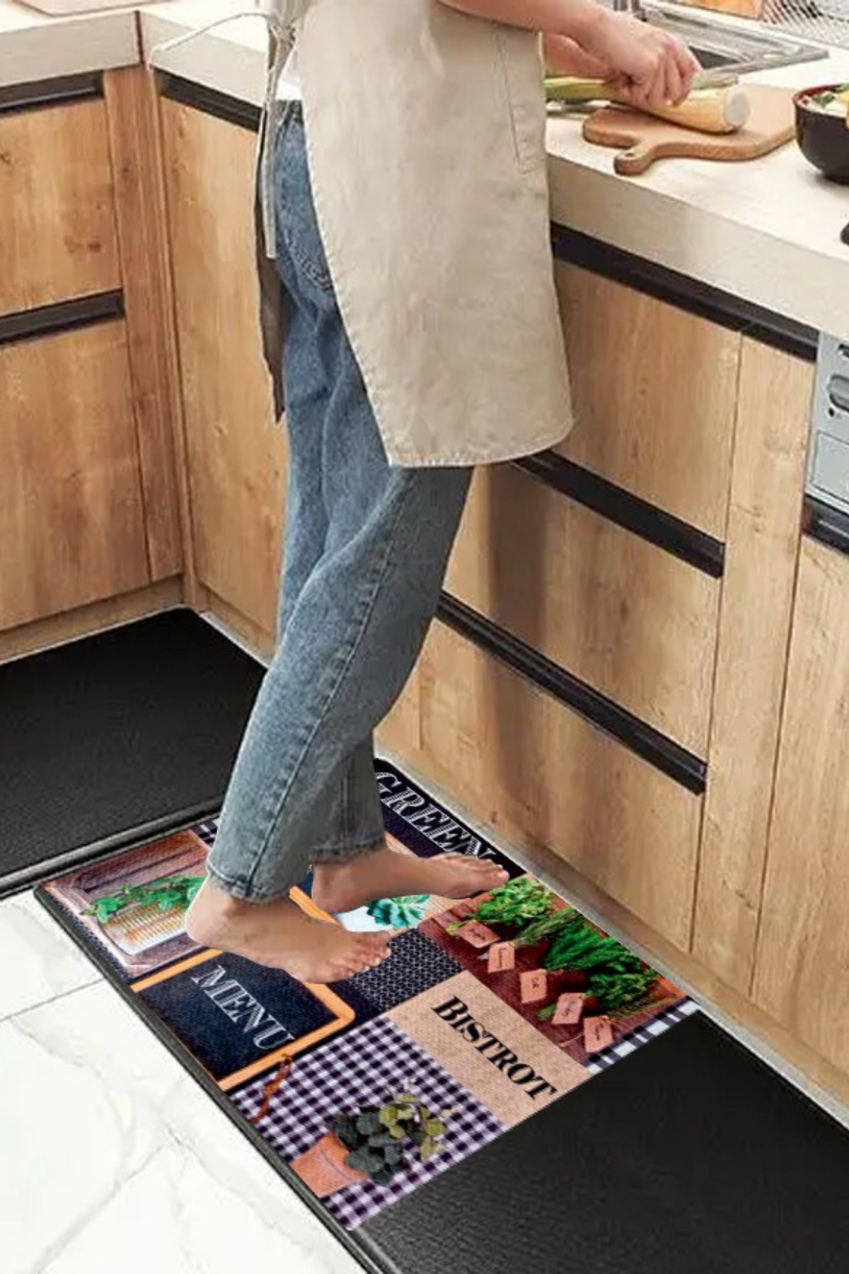 Yüksek Kalite Mutfak Paspası, Dijital Baskılı Mutfak Paspası, Dekoratif Paspas 50*90