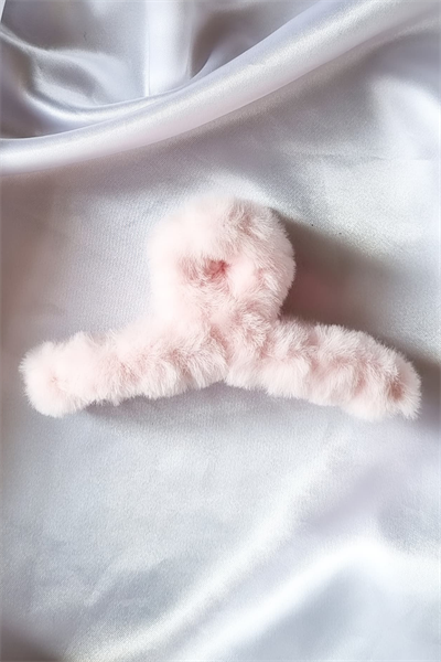 Kadın Peluş Model Büyük Boy 12 Cm Mandal Toka 