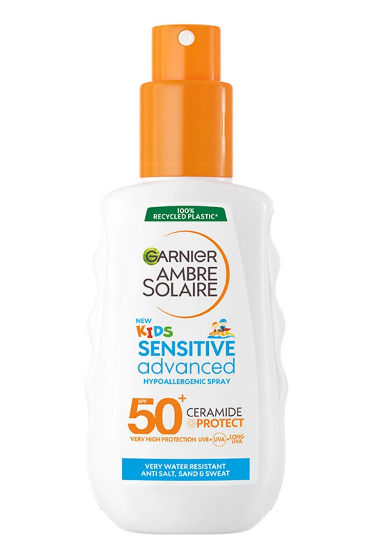 Garnier Ambre Solaire Sensitive Advanced Çocuk Güneş Koruyucu Sprey SPF50+ – Hipoalerjenik, Yüksek Koruma, 150 ml