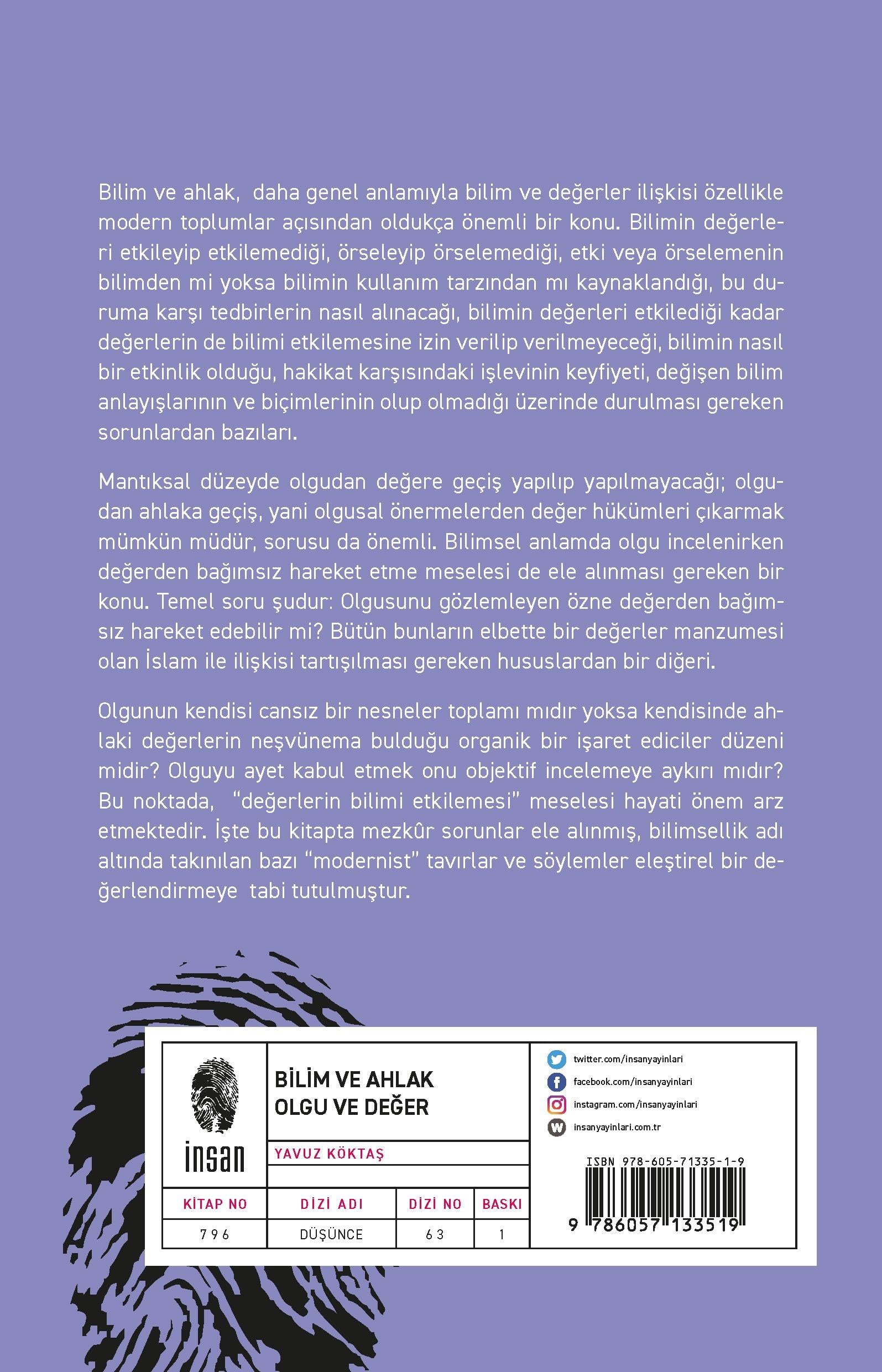 Bilim ve Ahlak & Olgu ve Değer