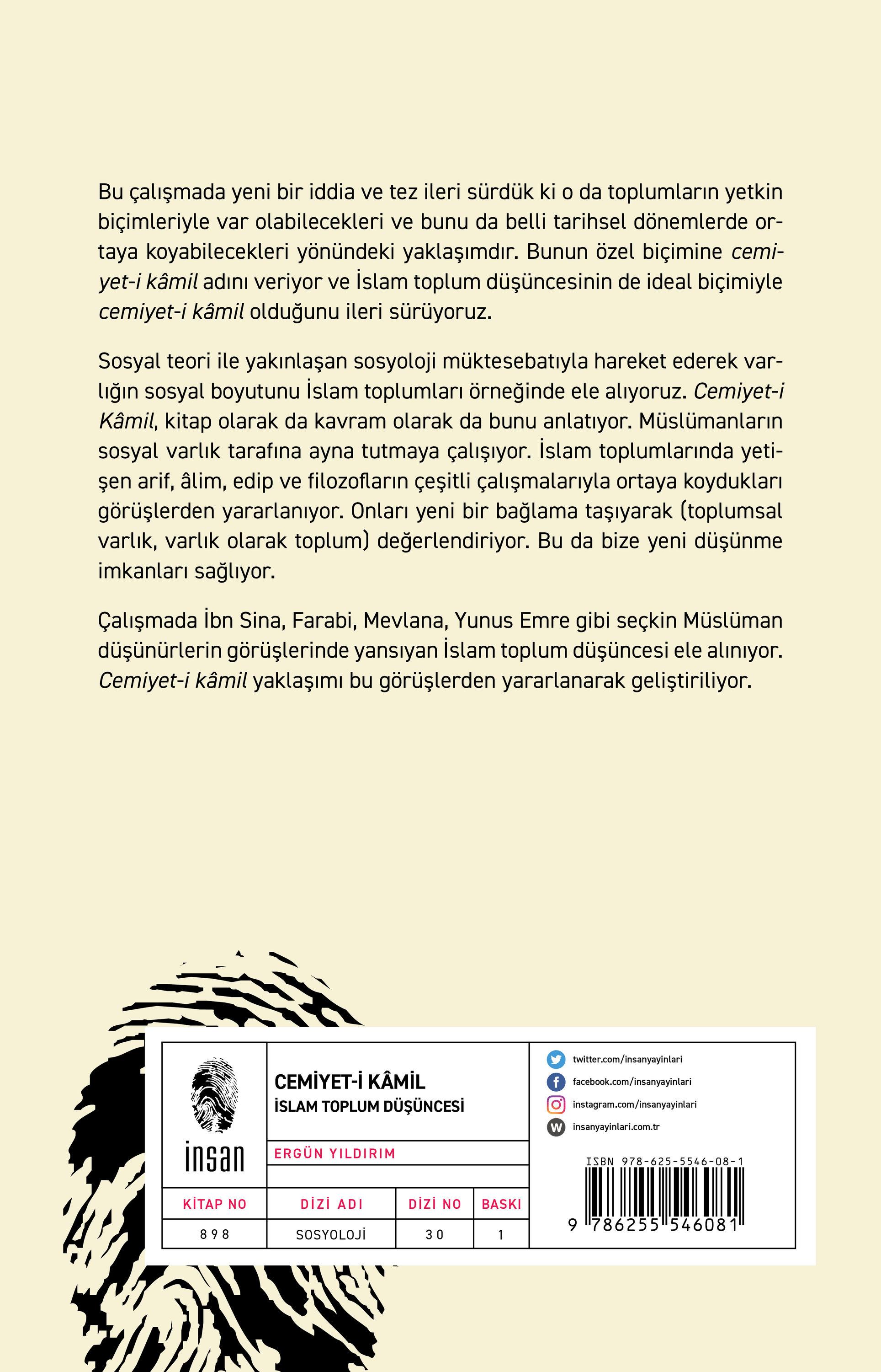 Cemiyeti Kamil - İslam Toplum Düşüncesi İnsan