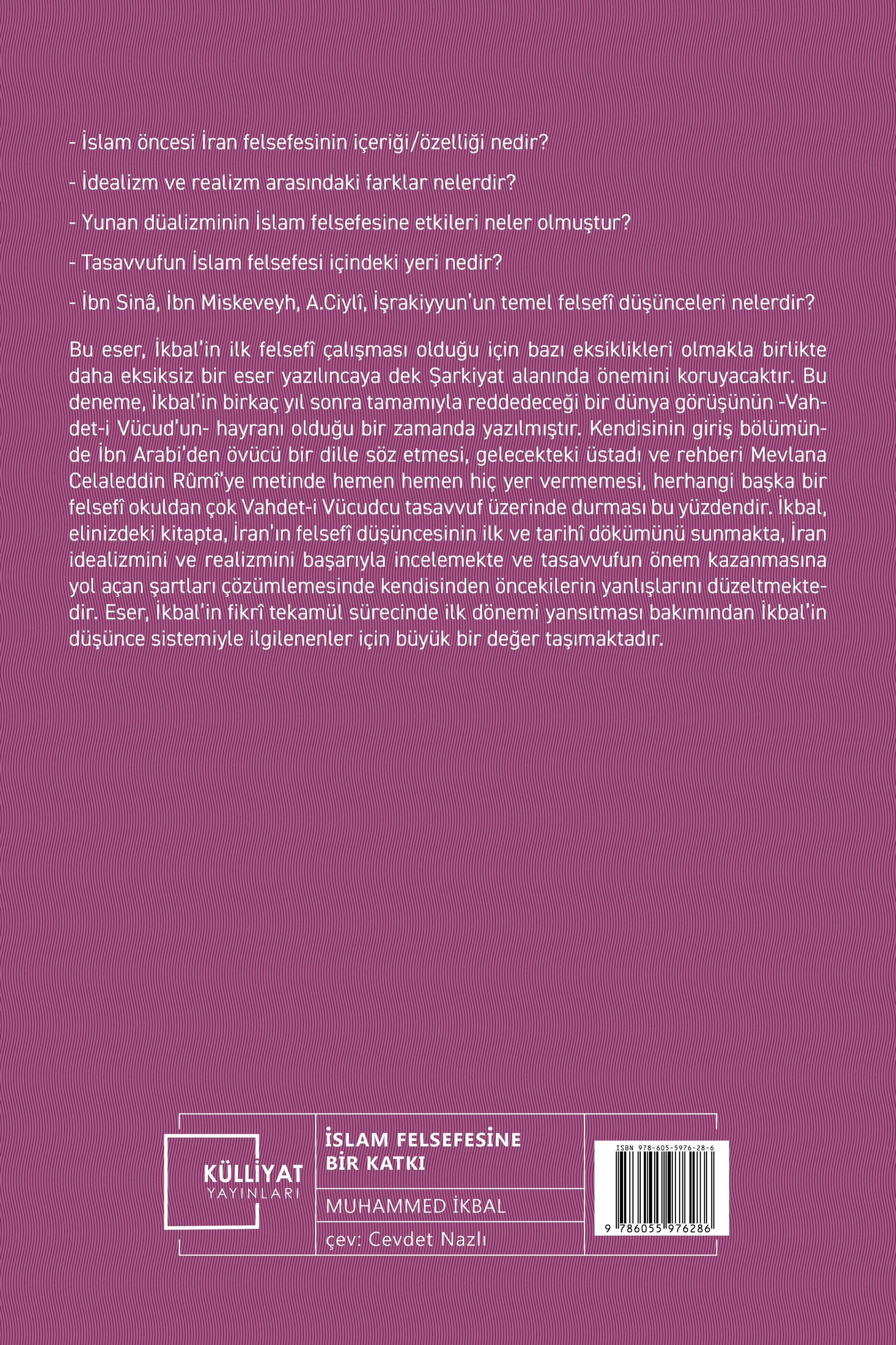 İslam Felsefesine Bir Katkı