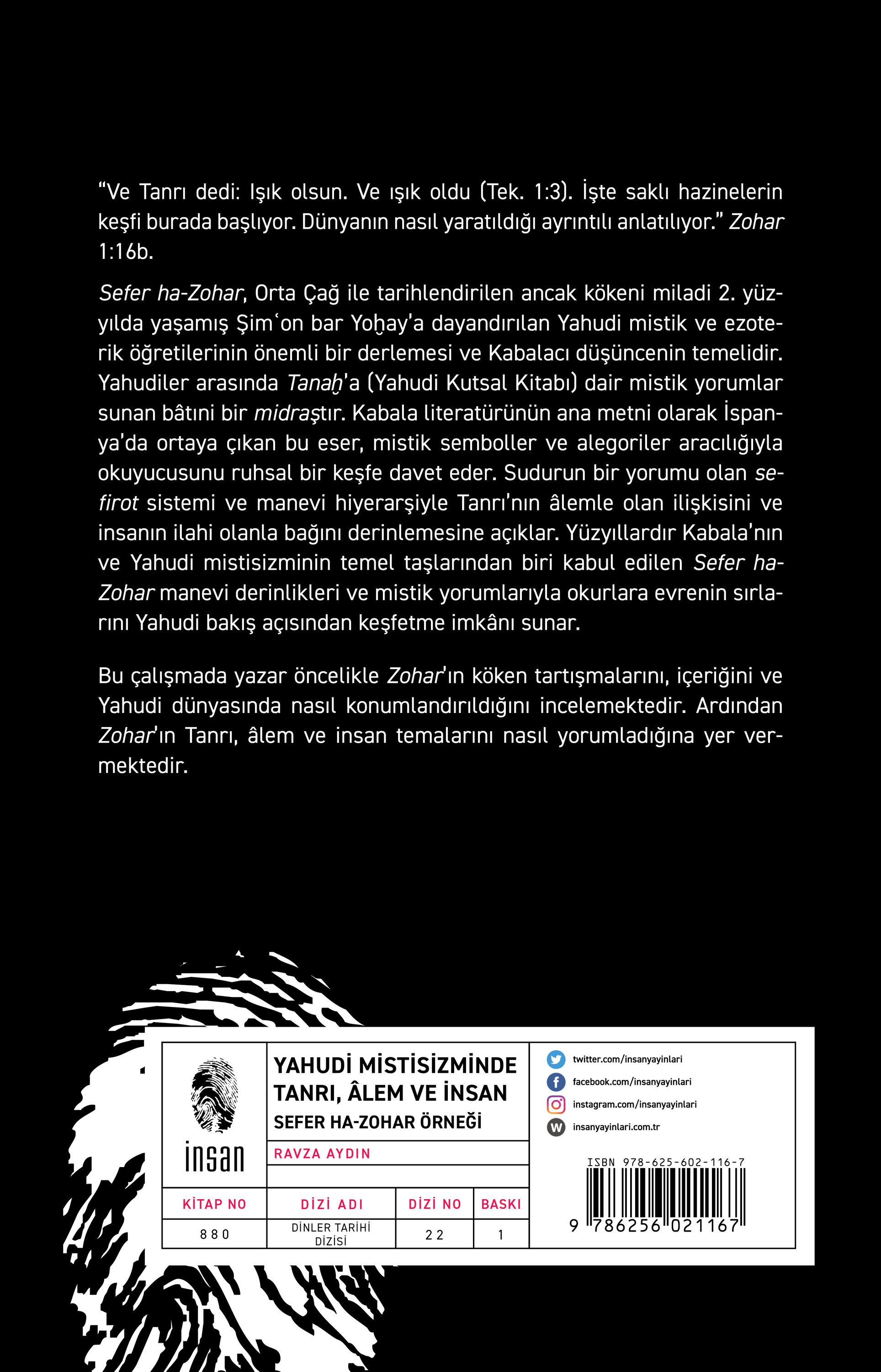 Yahudi Mistisizminde Tanrı, Alem ve İnsan - Sefer Ha-Zohar Örneği