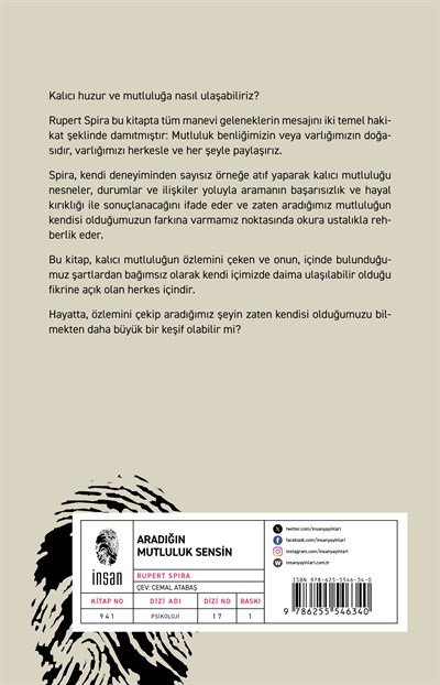 Aradığın Mutluluk Sensin / Varlık Farkındalığını Keşfetmek