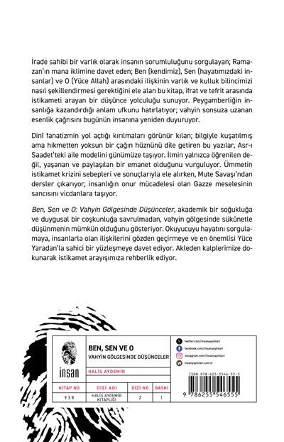 Ben, Sen ve O - Vahyin Gölgesinde Düşünceler