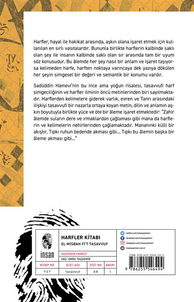 Harfler Kitabı - el-Misbah fit-Tasavvuf