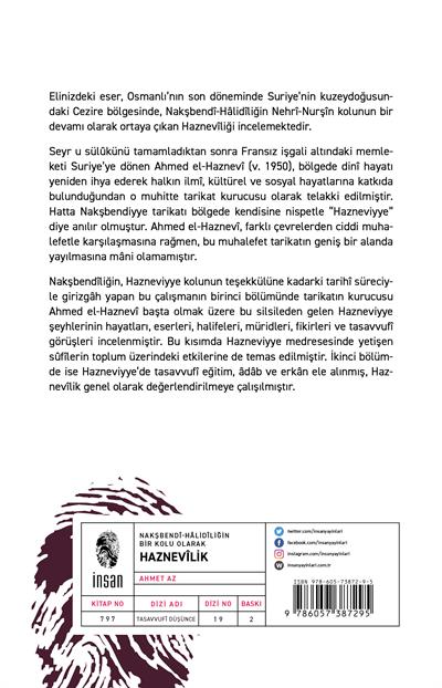 Nakşbendî-Hâlidîliğin Bir Kolu Olarak Haznevilik