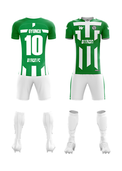 Futbol Forma Takım Model 013 0006 Beyaz Yeşil