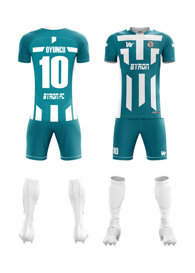 Futbol Forma Takım Model 013 0007 Beyaz Petrol