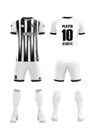 Futbol Forma Takım Model 014  0001 Beyaz Siyah