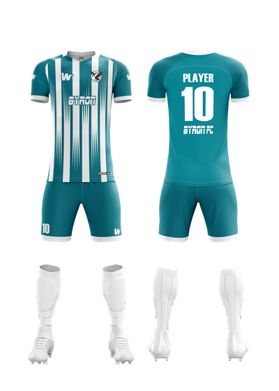 Futbol Forma Takım Model 014  0007 Beyaz Petrol