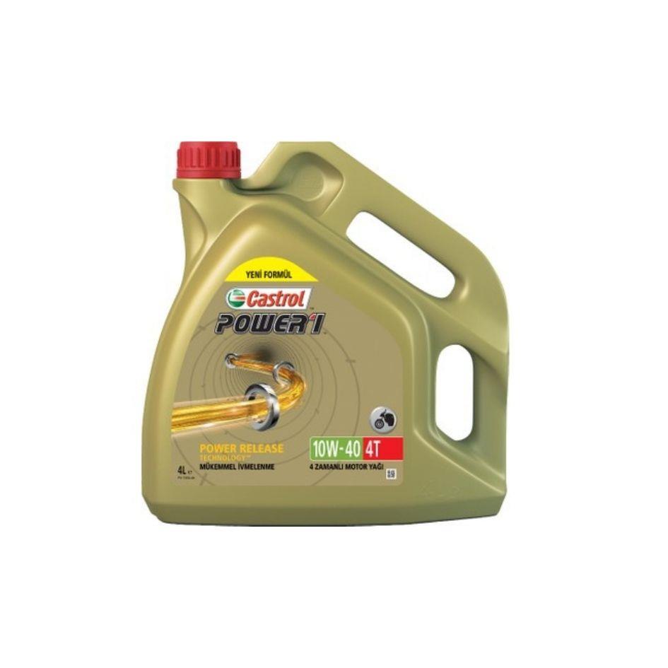 Castrol Power 1 4T 10W/40 4 Litre 4 Zamanlı Motosiklet Yağı
