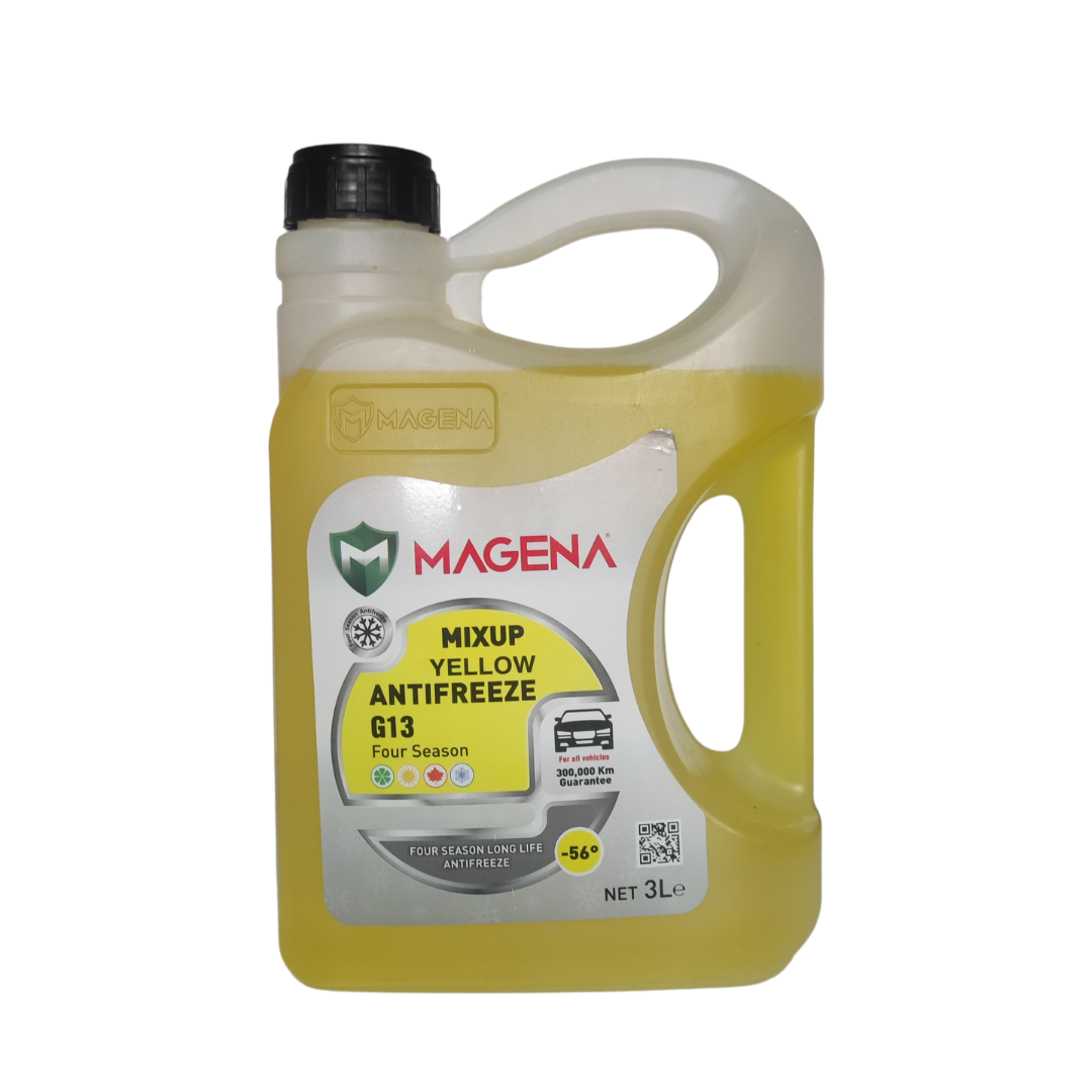 Magena Mix Up Yellow Sarı Antifriz -56 Derece 3 Litre ( Üretim Yılı : 2024 )