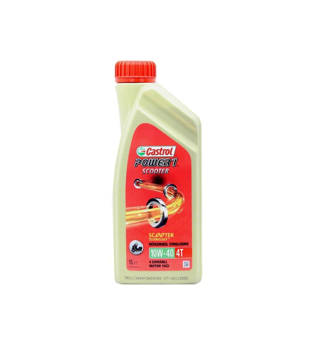 Castrol Power 1 4T 10W/40 Scooter 4 Zamanlı Motosiklet Yağı