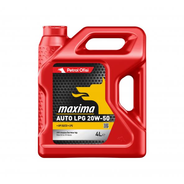 PETROL OFİSİ MAXIMA AUTO LPG 20W50 4 LİTRE