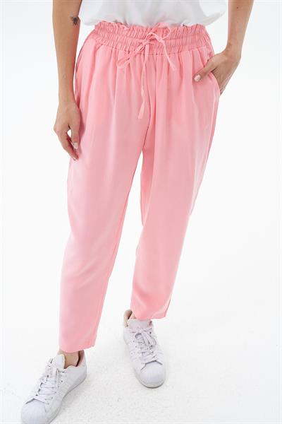 Dar Paça Pantolon -Pembe