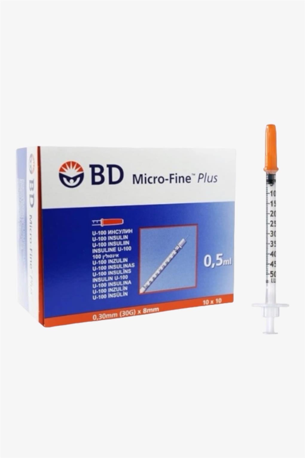 Bd Micro-Fine  0,5 Ml ( 30Gx8mm ) Enjektör 100'lü