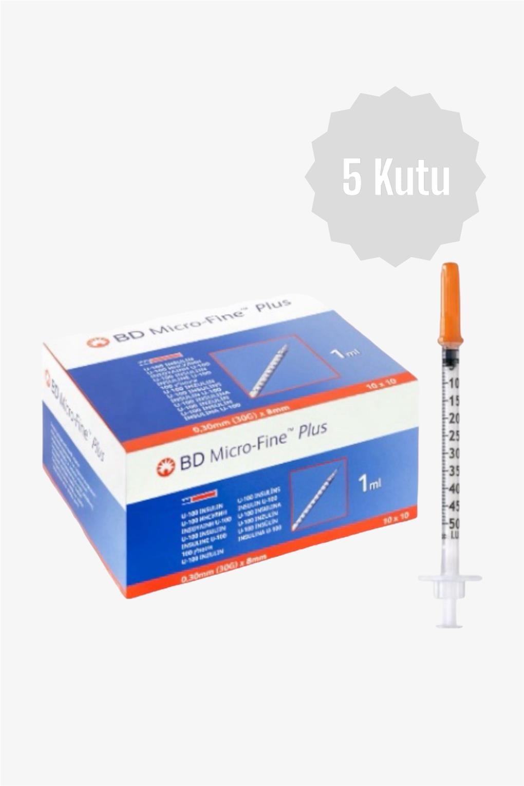 Bd Micro-Fine  1 Ml ( 30Gx8mm ) Enjektör 100'lü 5 Kutu 