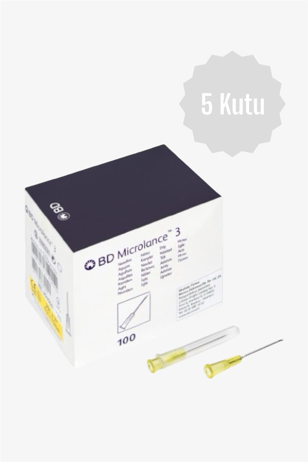 Bd Mıcrolance 30Gx13mm İğne Ucu 100'lü 5 Kutu